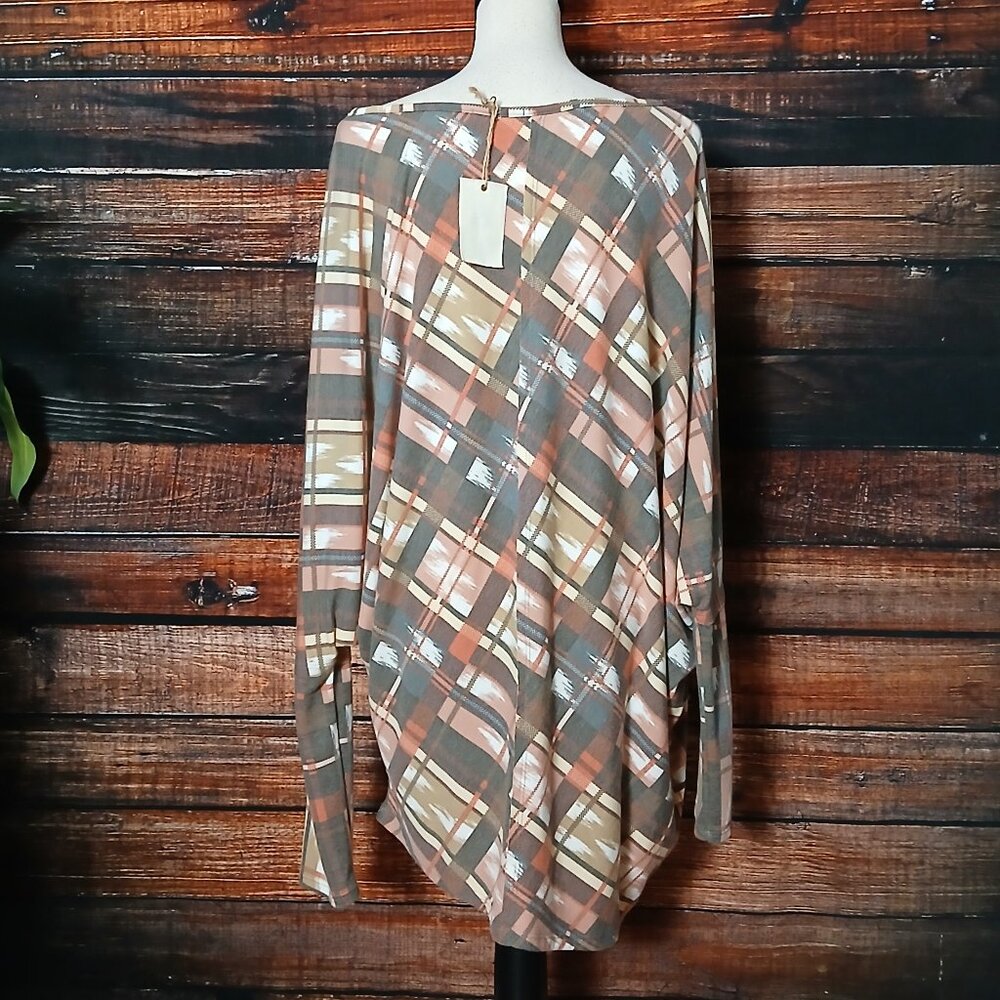 NWT Easel Tunic Top Size M Boho Oversized Dolman … - image 5